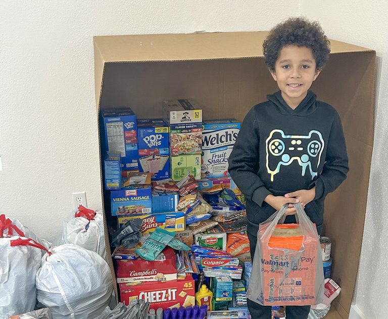Instead of birthday presents, boy asks for food donations for CCA