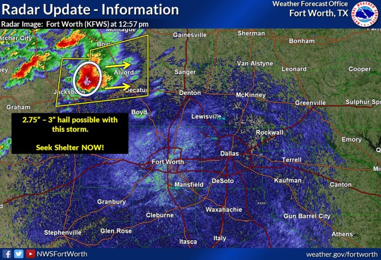 Severe Thunderstorm Watch issued for Denton County