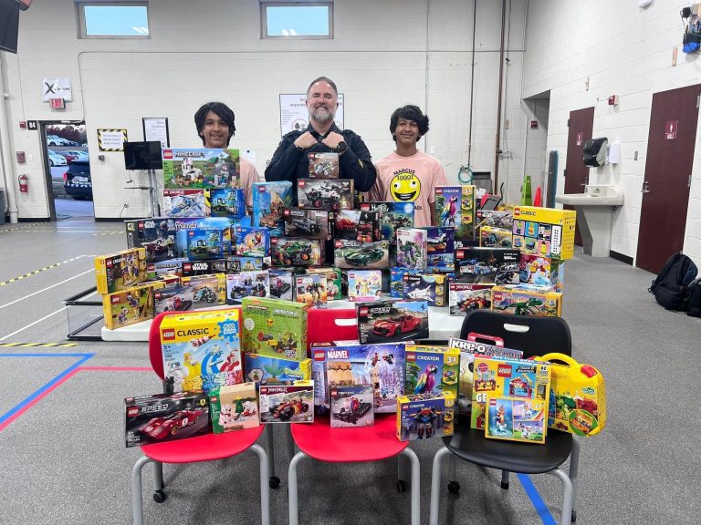 Marcus students collecting used LEGOs for kids in foster care