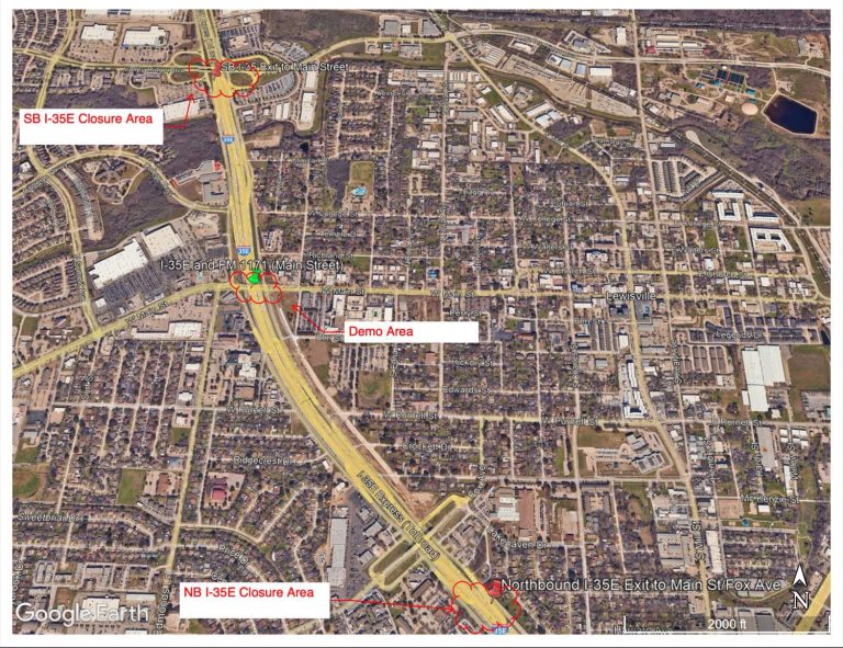 I-35E to be shut down at Main Street this weekend