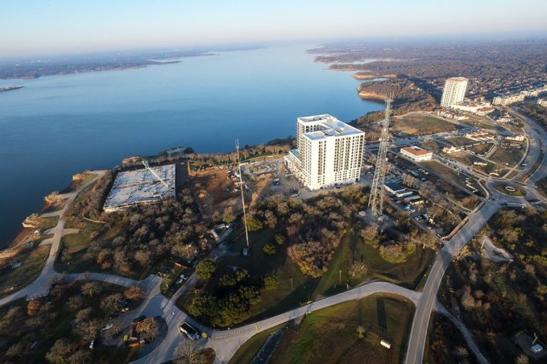 Flower Mound’s Lakeside Village breaks ground on underground garage to anchor waterfront dining district