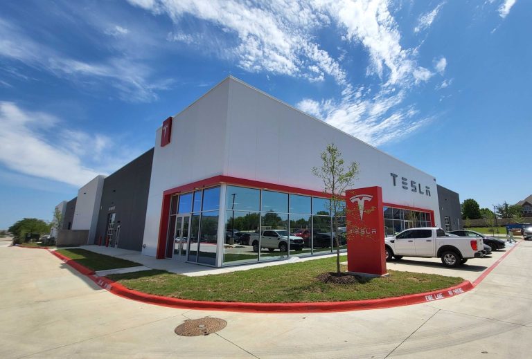 Tesla Service Center in Flower Mound nears finish line