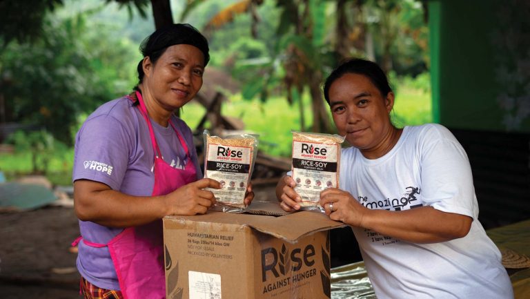 Local church to pack a shipping container with meals for The Philippines