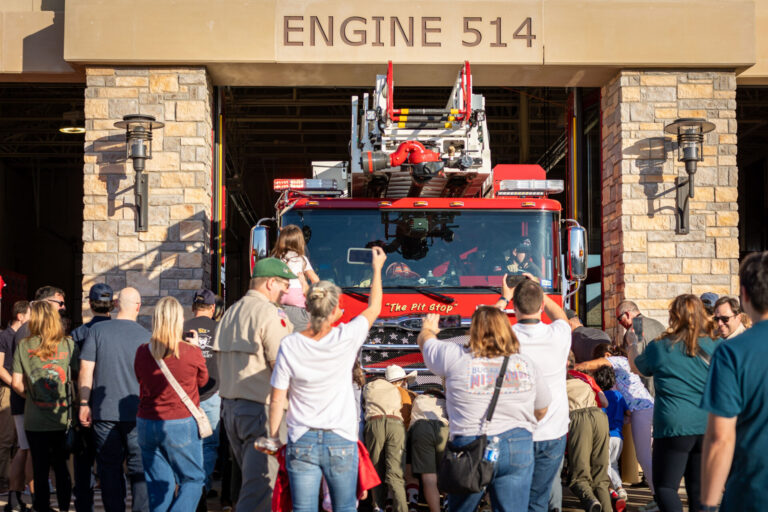 Denton County ESD No. 1 & 2 celebrates arrival of new multi-function fire truck