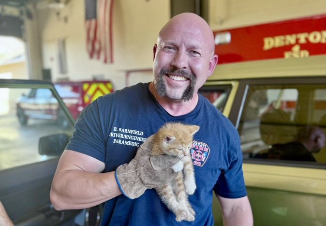 Denton County ESD rescues elusive furry friend