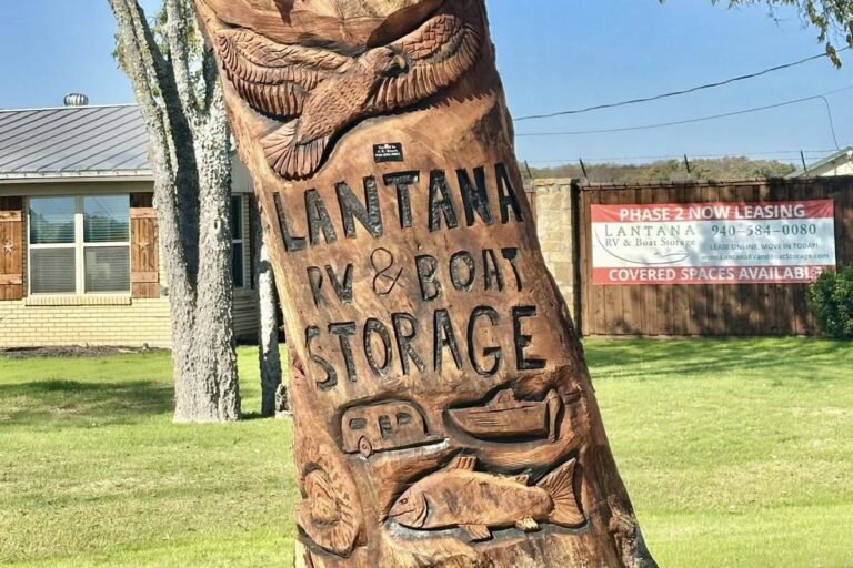 Local business invites community to visit storm-damaged tree’s unique artwork