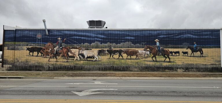 Justin’s Old Town gets a new look with recently-completed mural at Justin Discount Boots