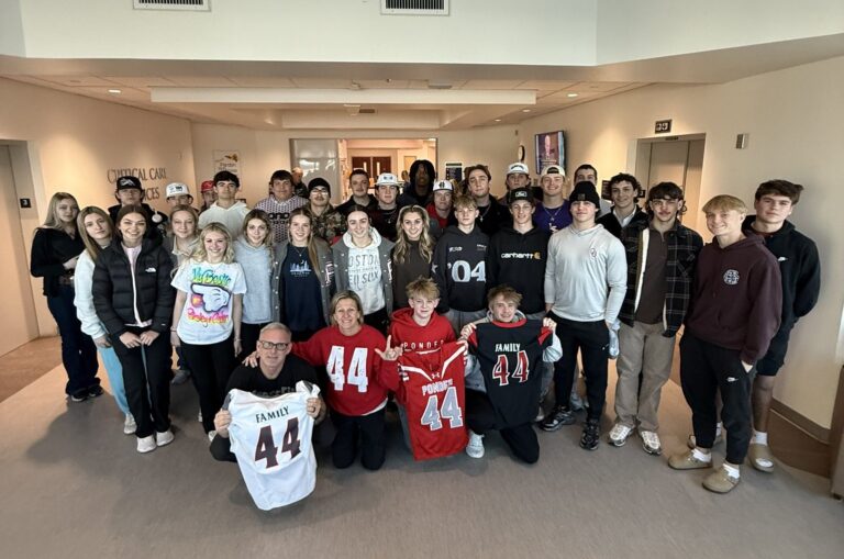 Community comes together to support Ponder senior football player in ICU after sledding accident