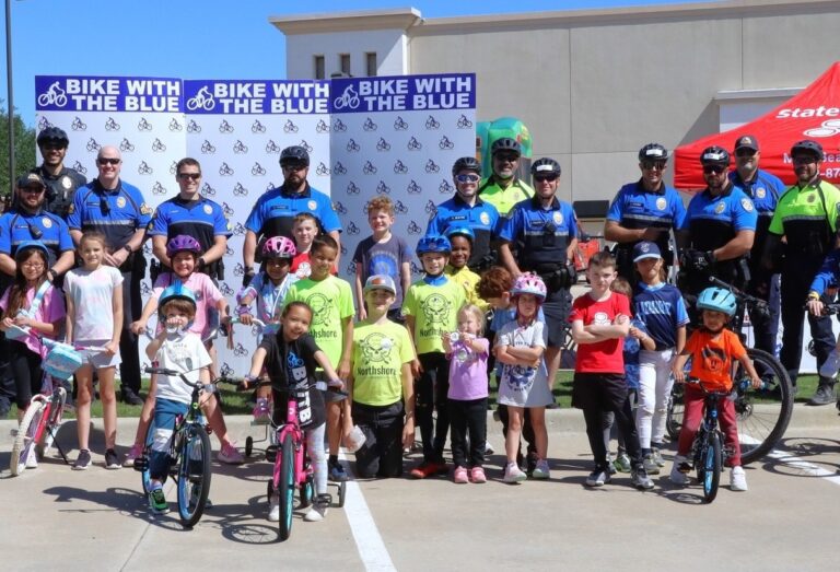 Flower Mound PD’s 6th annual Bike with the Blue event benefits local teen residential campus