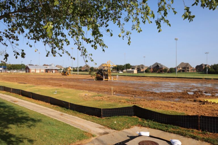 Work starts on $1.5 million project to switch Flower Mound athletic fields to turf
