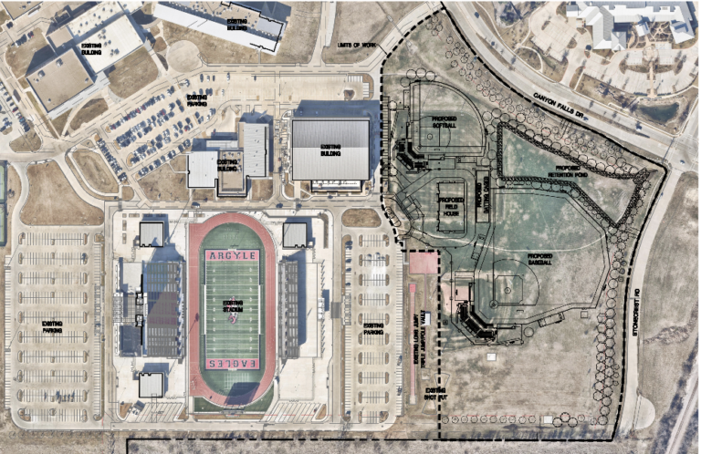 Plans for Argyle High School baseball, softball complex move forward with friction