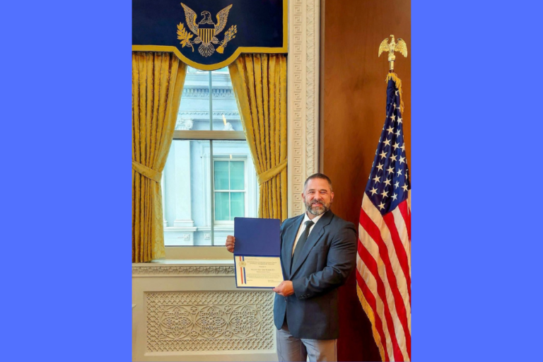 Flower Mound police officer recognized at White House